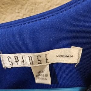 SPENSE WOMEN DRESS 18w Royal Blue